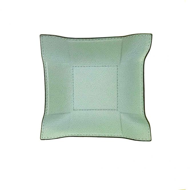 Giobagnara Ablageschale Jack lederbezogen quadratisch S sky Lederablage Jack quadratisch S, sky