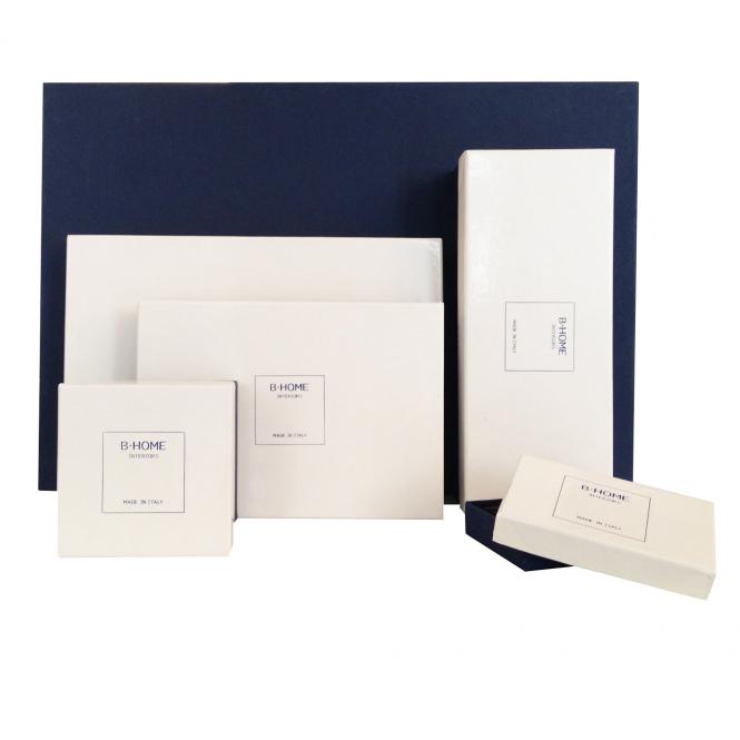 BHome mehrere edle Geschenkverpackungen - in unterschiedlichen Größen Lederablage Polo rechteckig taupe, Größe Small 235 x 17 x 3 cm