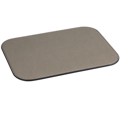 Giobagnara Mouse Pad Polo rechteckig aus Glattleder - stone Mouse Pad Polo, taupe