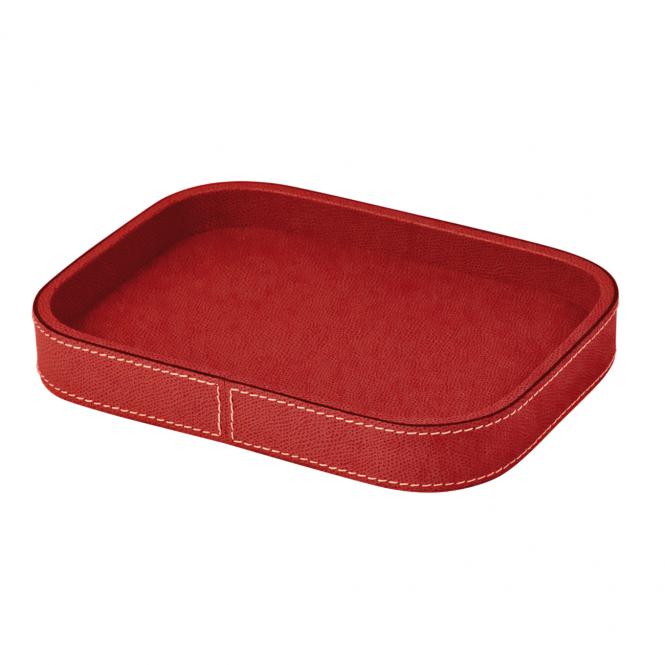 Lederablage Polo rechteckig L, rot, Größe Large 275 x 205 x 3 cm Lederablage Polo rechteckig L, rot, Größe Large 275 x 205 x 3 cm